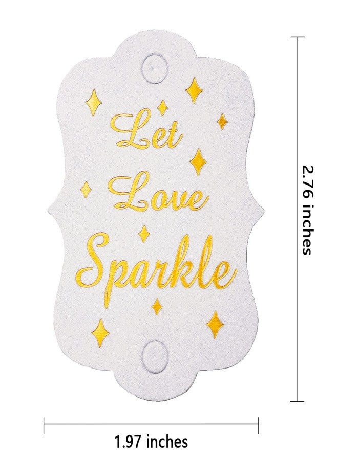 Kingsnow 100 Pack Gold Foil Wedding Tags, Send Off Tag Wedding Favor Tags Exit Tag - Image 4